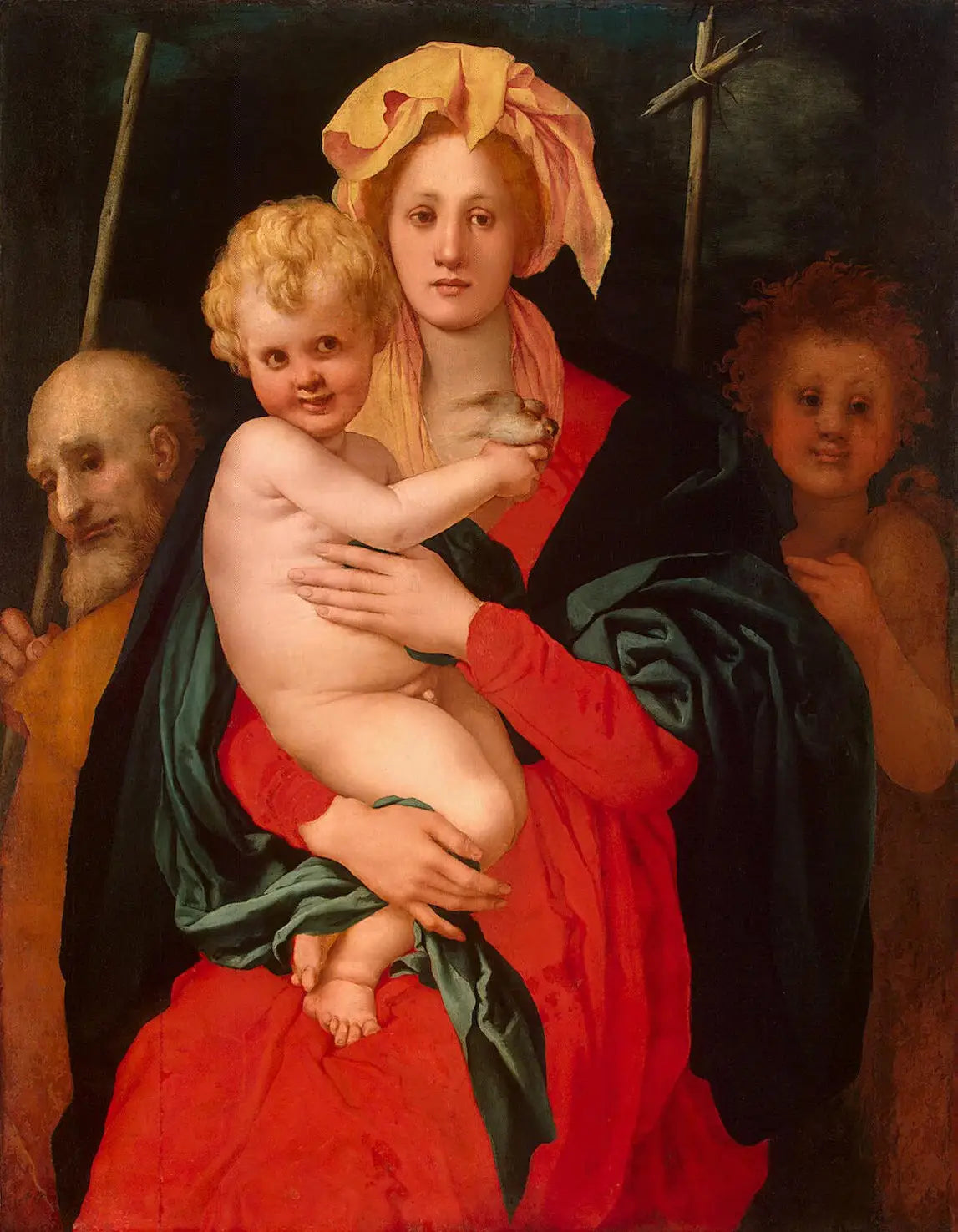 La Sainte Famille avec saint Jean-Baptiste - Pontormo - Alpha Reproduction