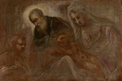La Sainte Famille avec le jeune saint Jean-Baptiste - Jacopo Tintoretto - Alpha Reproduction
