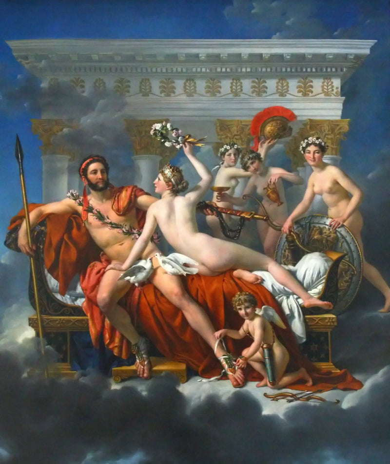 Mars désarmé par Vénus - Jacques-Louis David