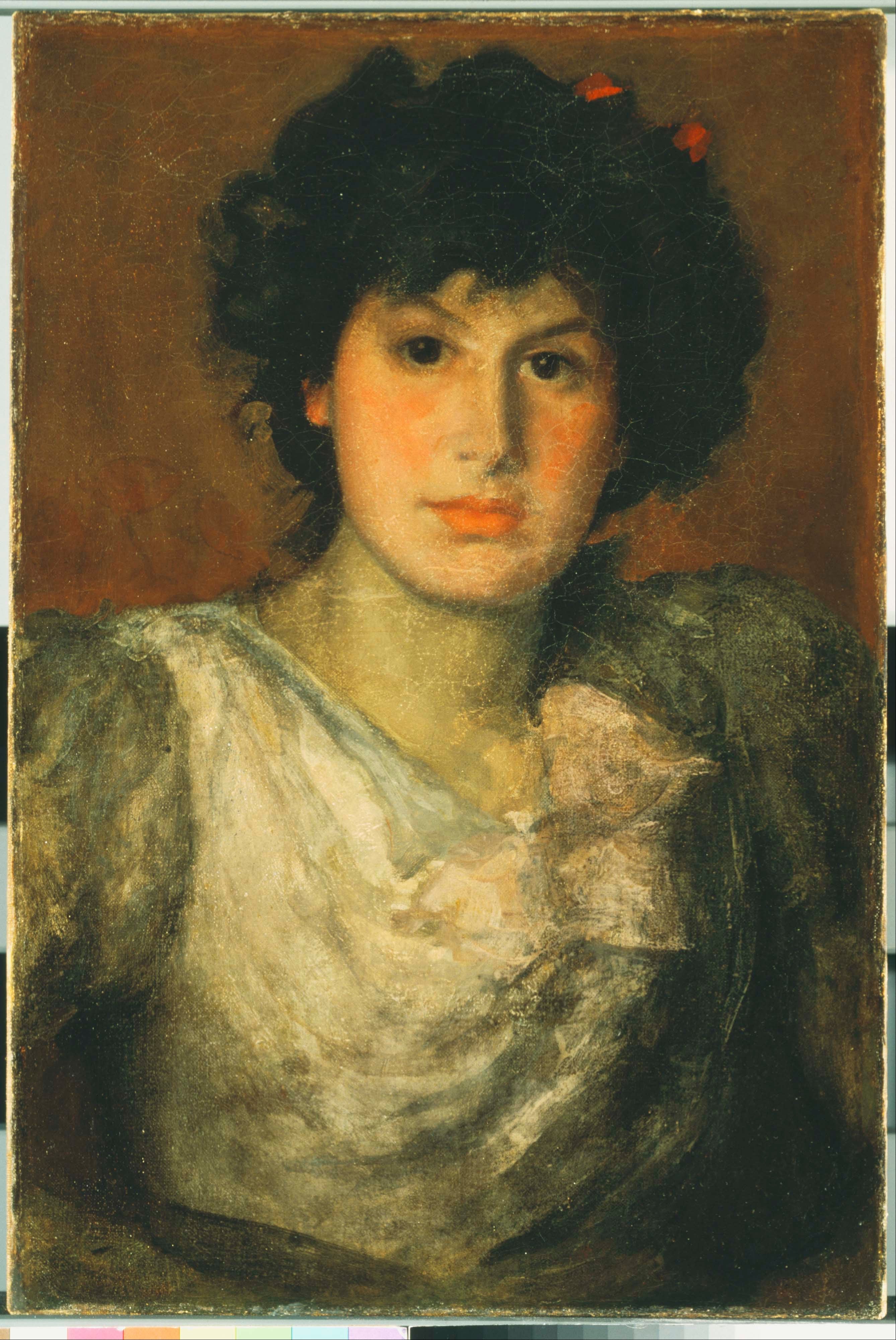 Reproduction du tableau « Mademoiselle Lillian Woakes - James Abbott McNeill Whistler » par Alpha Reproduction en peinture à l’huile