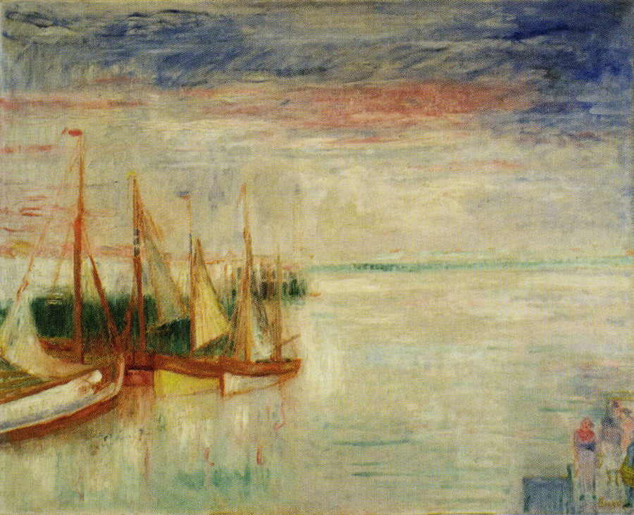 Port of Ostend, Twilight in Stormy Weather - James Ensor