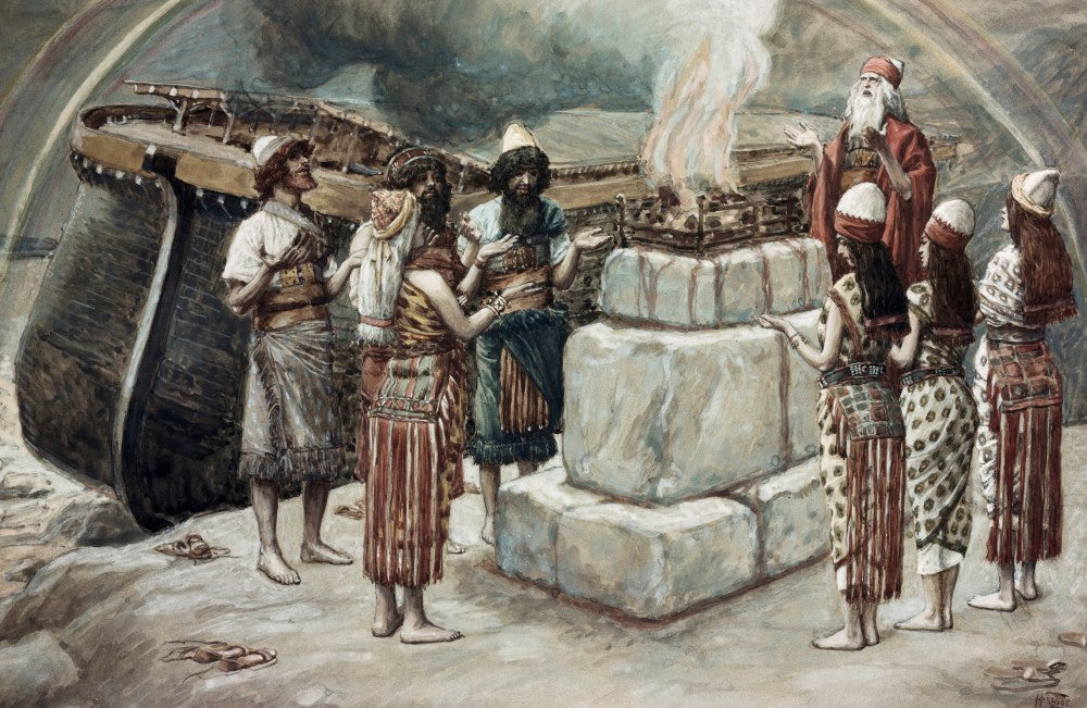 Le sacrifice de Noé - James Tissot