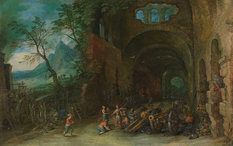 Vénus et Mars à la forge de Vulcain - Jan Brueghel l'Ancien