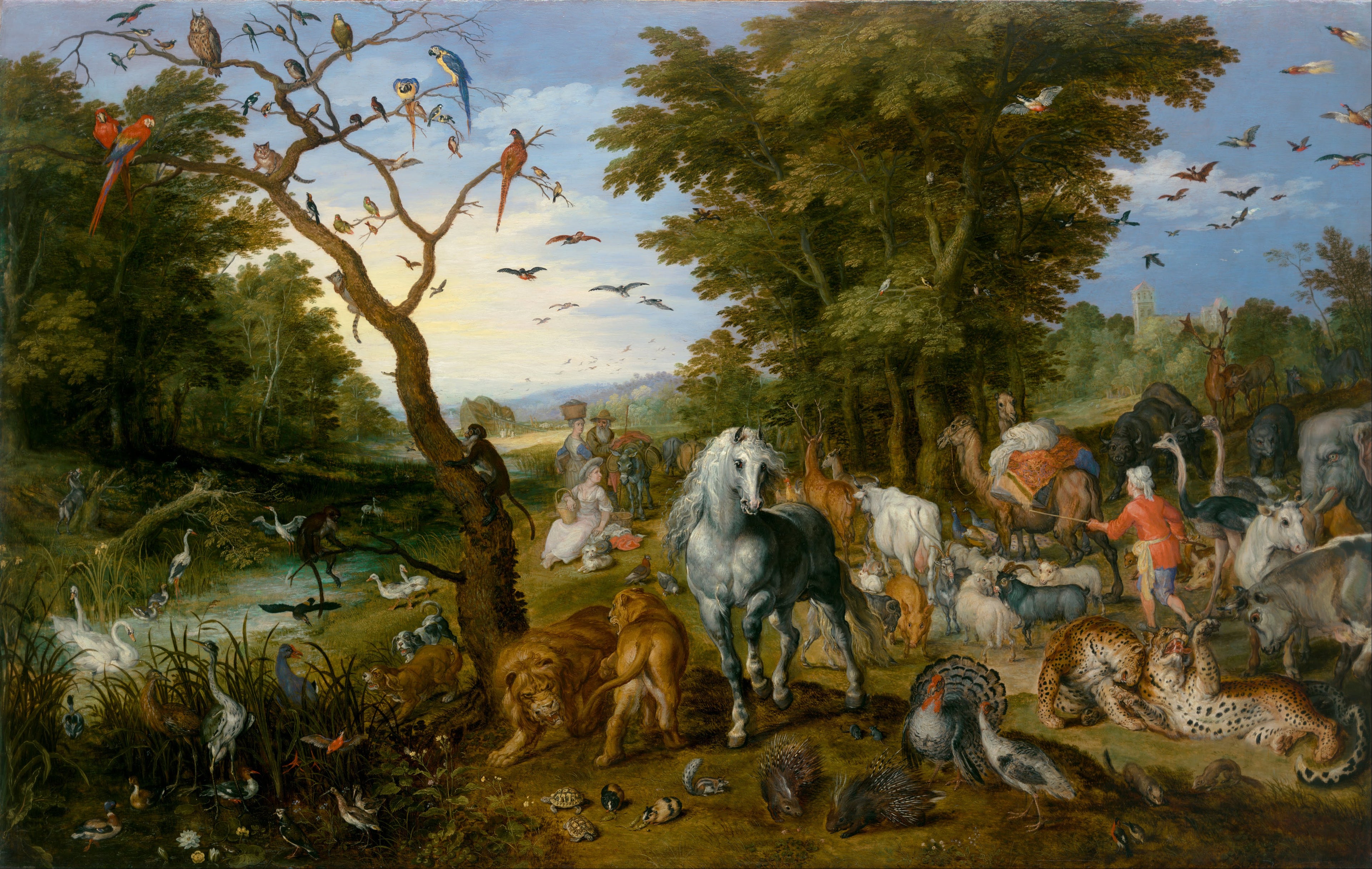 L'entrée des animaux dans l'arche de Noé - Jan Brueghel l'Ancien