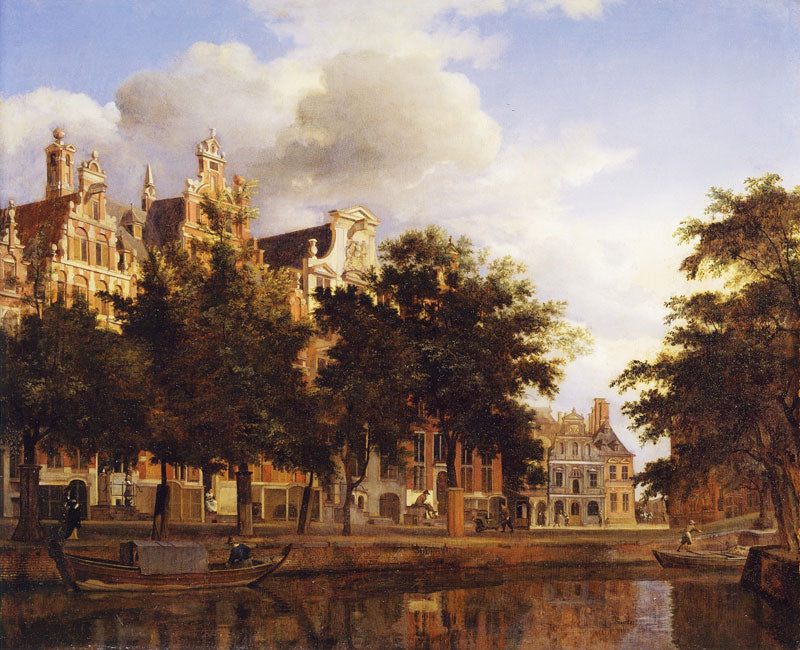 Vue d'un quai d'Amsterdam - Adriaen van de Velde