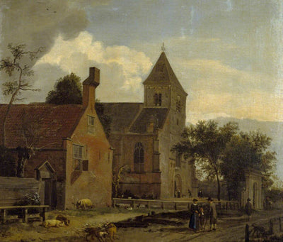 L'église de Maarssen - Adriaen van de Velde