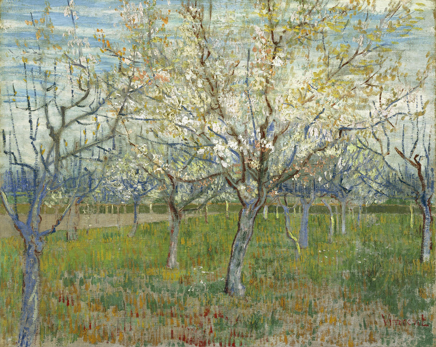 🌸 Jardin fruitier fleurissant – Vincent van Gogh (1888)