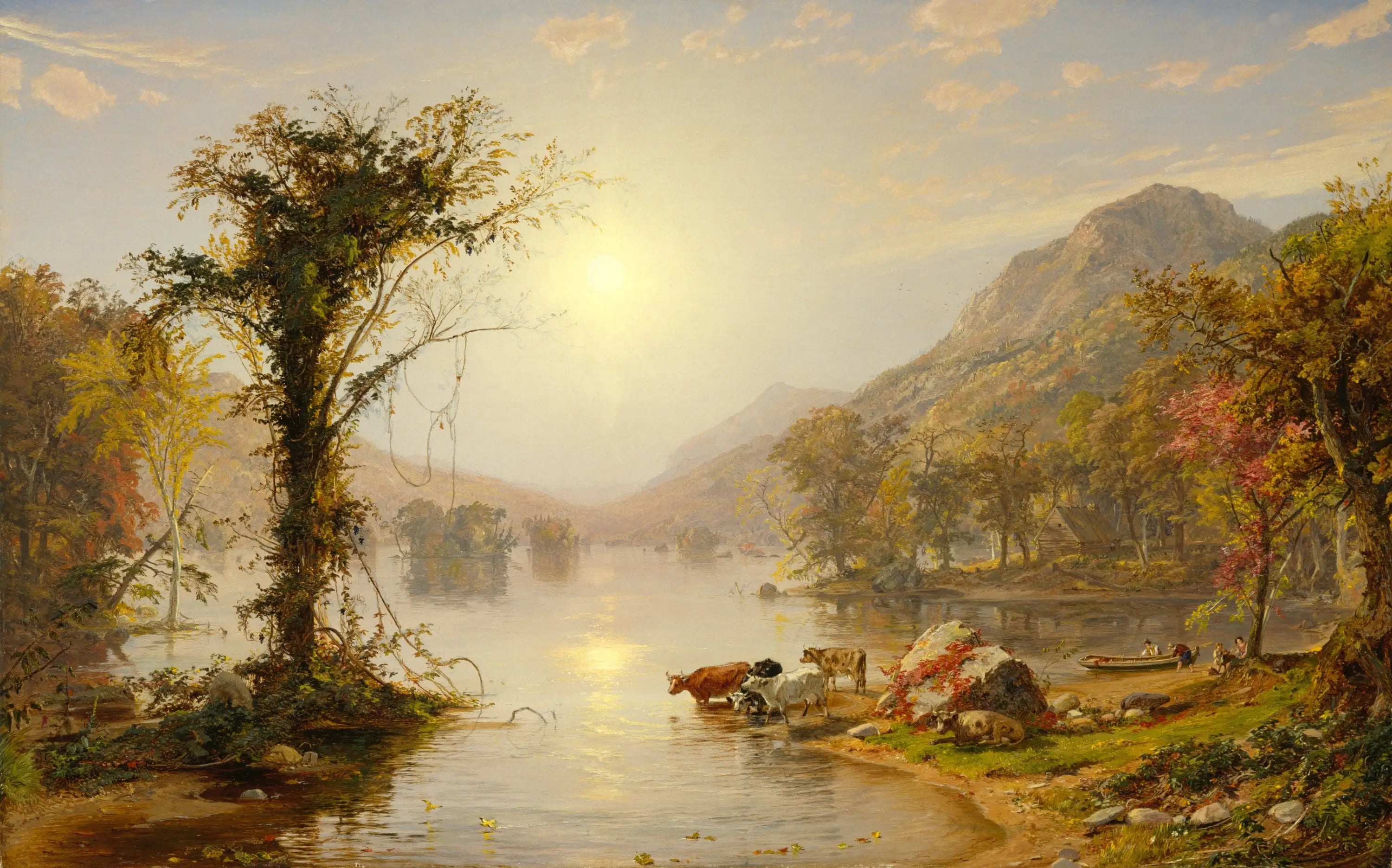L’automne sur le lac Greenwood - Jasper Francis Cropsey - Alpha Reproduction