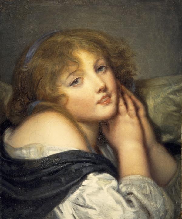 Une fille aux mains jointes - Jean-Baptiste Greuze