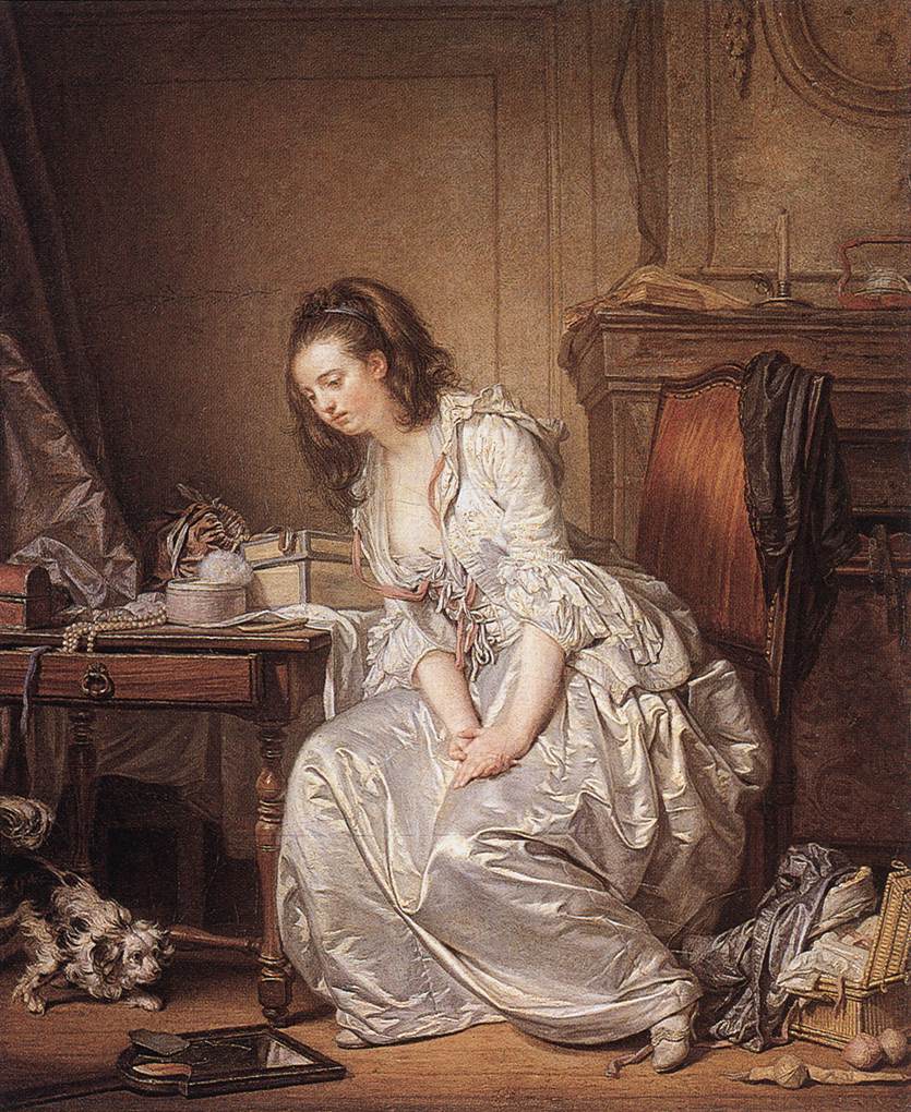 Le Miroir brisé - Jean-Baptiste Greuze
