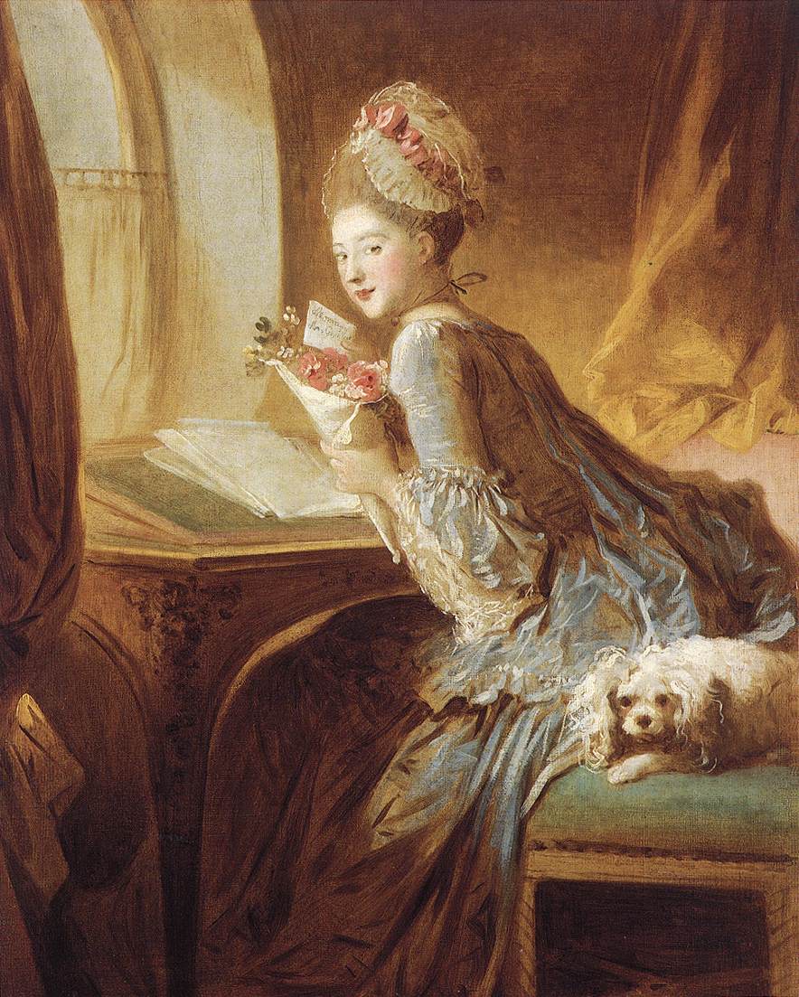 La Lettre d'amour - Jean-Honoré Fragonard