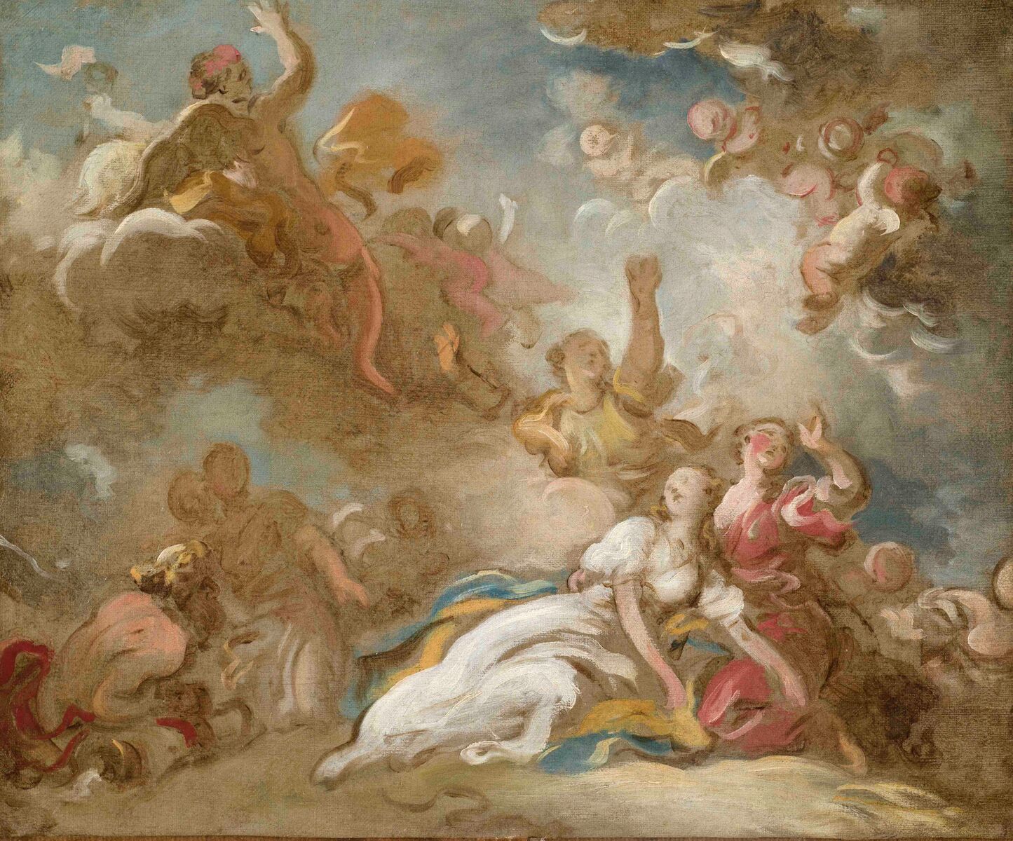 La mort de Cléopâtre - Jean-Honoré Fragonard