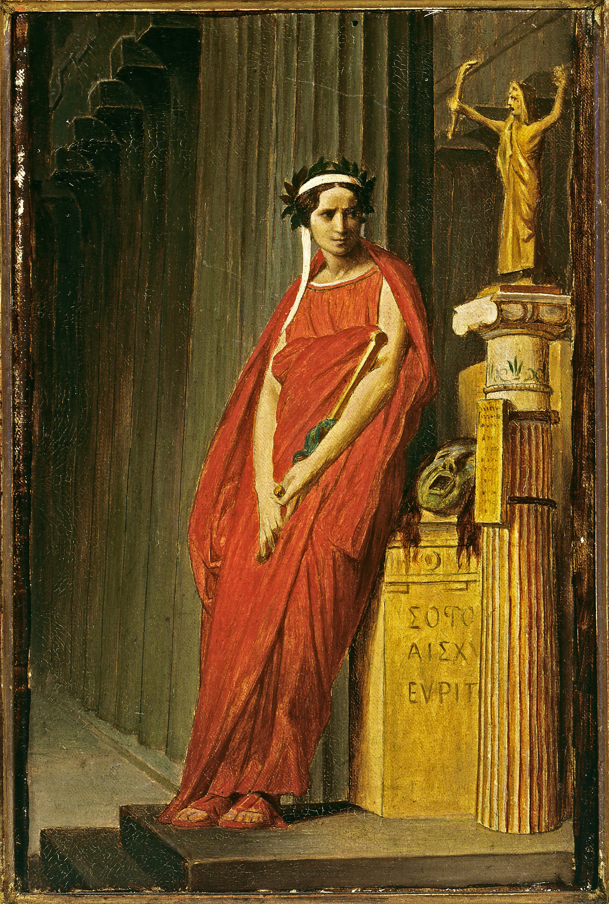 Reproduction du tableau « Rachel (1821-1858), en costume de tragédie - Jean-Léon Gérôme » par Alpha Reproduction en peinture à l’huile