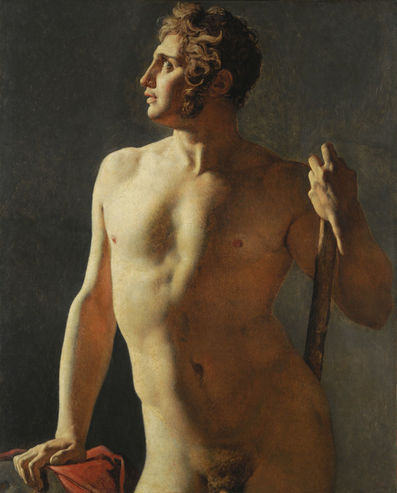 Torse (demi-figure peinte) - Jean-Auguste-Dominique Ingres