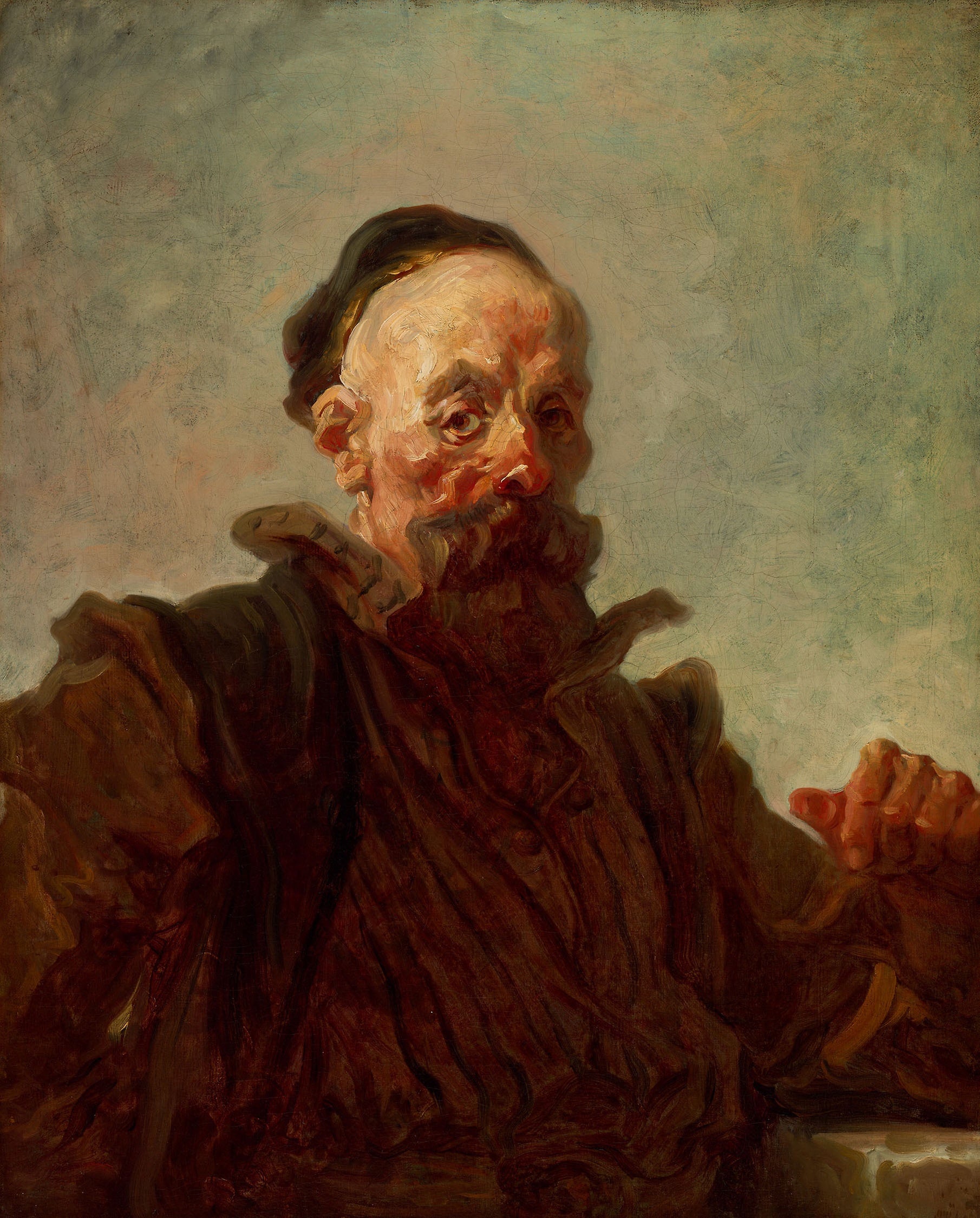 Portrait d'un homme en costume espagnol - Jean-Honoré Fragonard