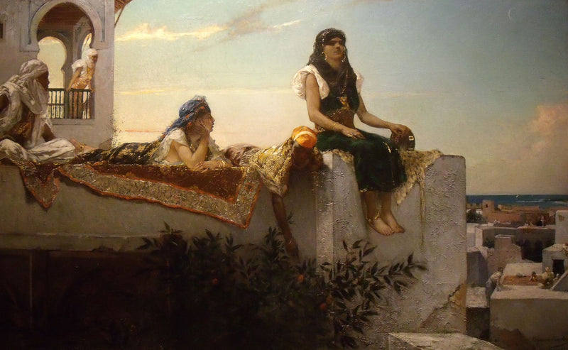 Le Soir sur les terrasses (Maroc) - Jean-Joseph Benjamin-Constant