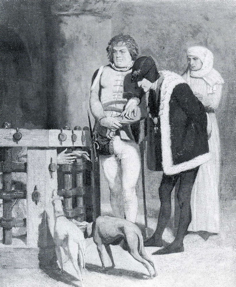 Reproduction du tableau « Louis XI et Tristan l'Hermite visitent le cardinal de La Balue dans sa cage - Jean-Léon Gérôme » par Alpha Reproduction en peinture à l’huile