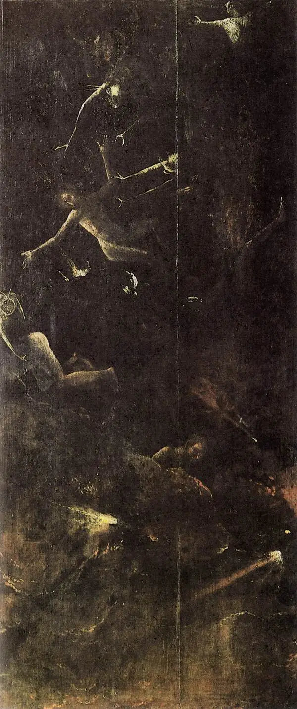 Visions de l'au-delà : la chute des damnés en enfer - Hieronymus Bosch
