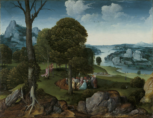 Paysage avec la prédication de saint Jean-Baptiste - Joachim Patinier