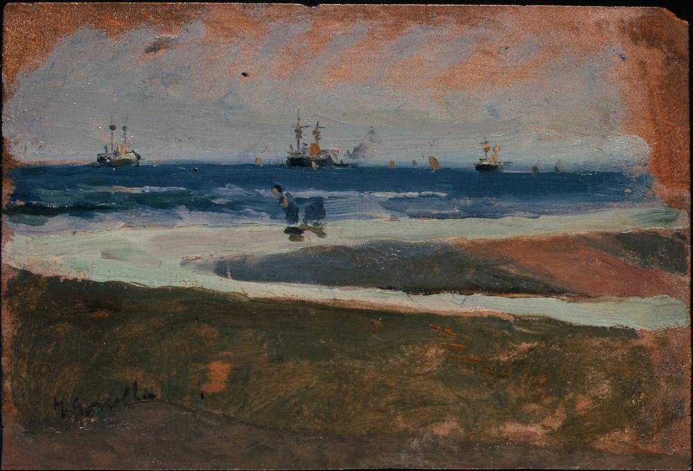 Reproduction du tableau « Plage de Valence - Joaquín Sorolla » par Alpha Reproduction en peinture à l’huile