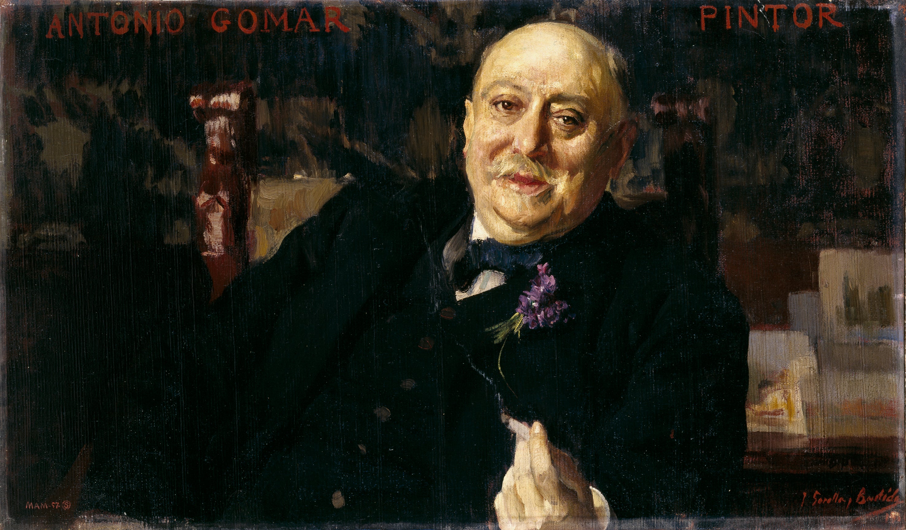 Reproduction du tableau « Le peintre Antonio Gomar y Gomar - Joaquín Sorolla » par Alpha Reproduction en peinture à l’huile