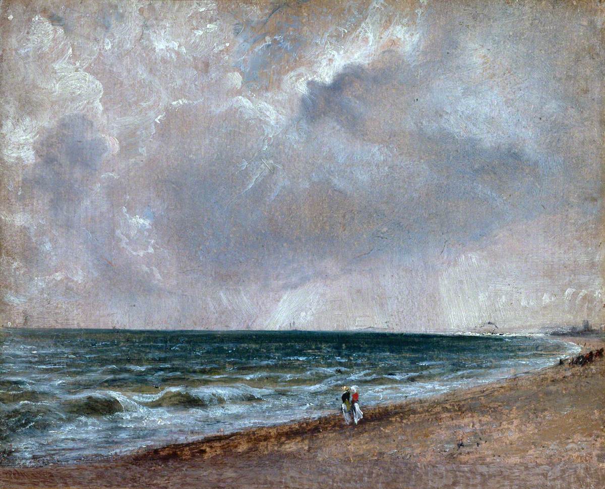 Étude du paysage marin : Brighton, vue vers l'ouest - John Constable