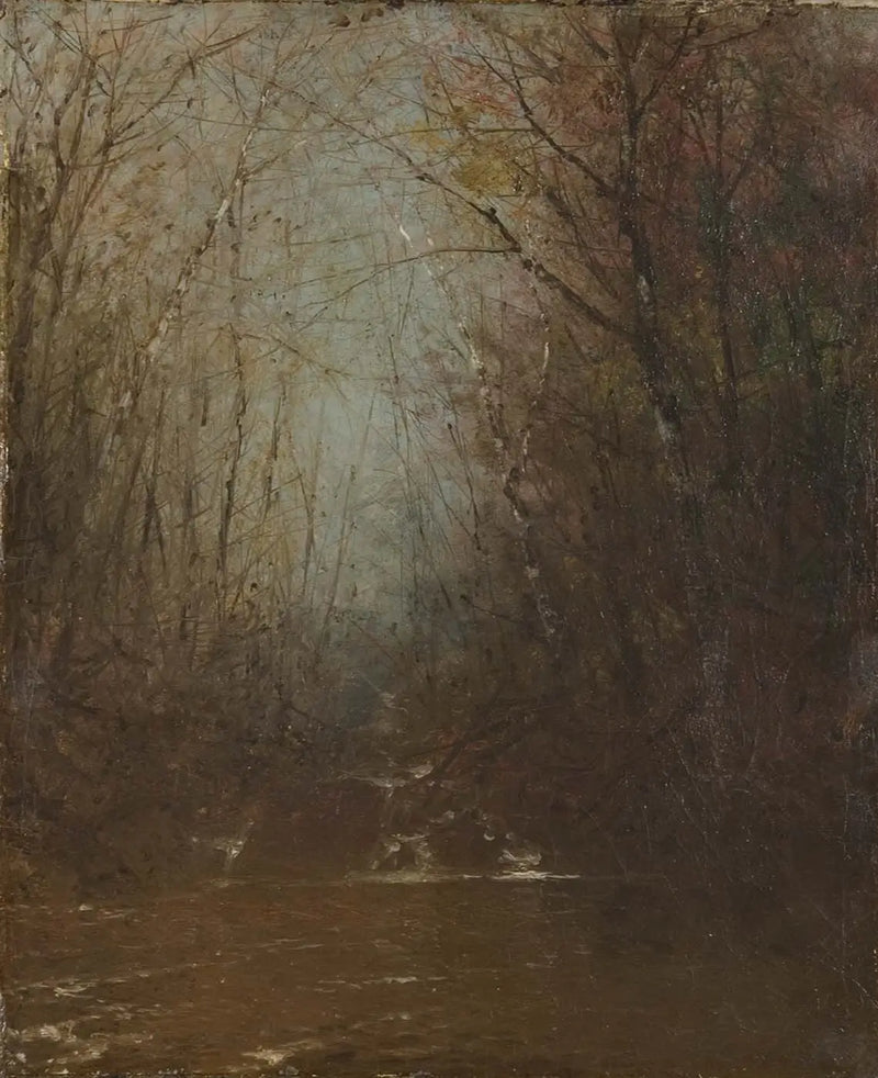 Intérieur de la forêt avec ruisseau - John Frederick Kensett
