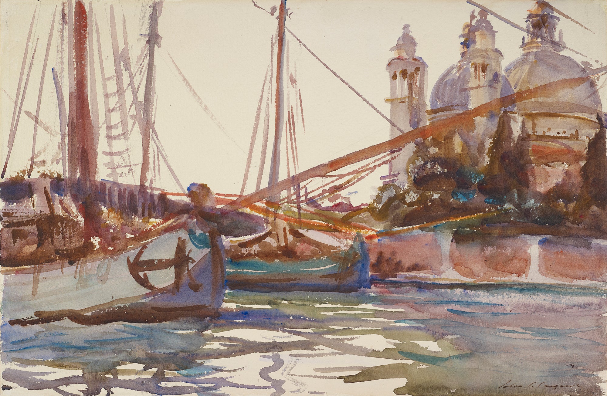 Reproduction du tableau « Santa Maria della Salute, Venise - John Singer Sargent » par Alpha Reproduction en peinture à l’huile