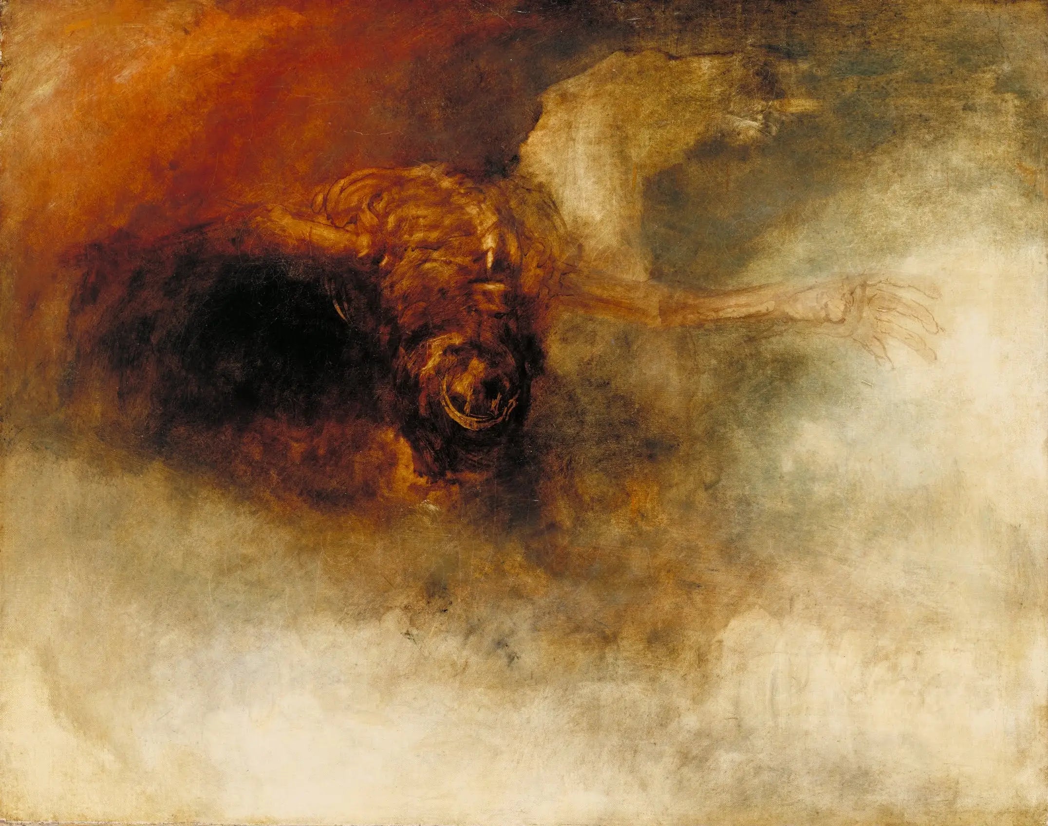 Reproduction du tableau « La Mort sur une pâle monture - J. M. W. Turner » par Alpha Reproduction en peinture à l’huile