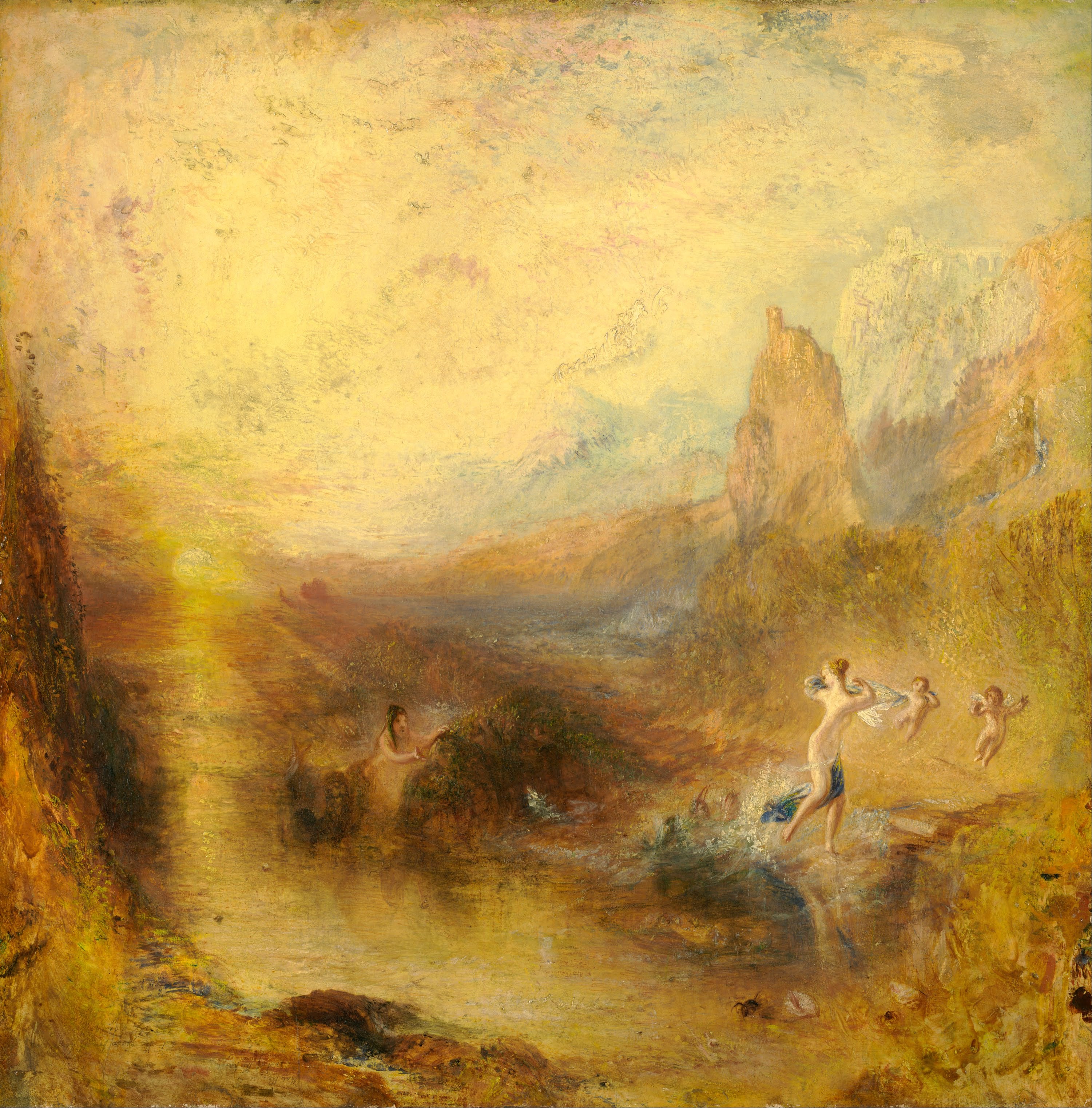 Reproduction du tableau « Glaucus and Scylla - J. M. W. Turner » par Alpha Reproduction en peinture à l’huile