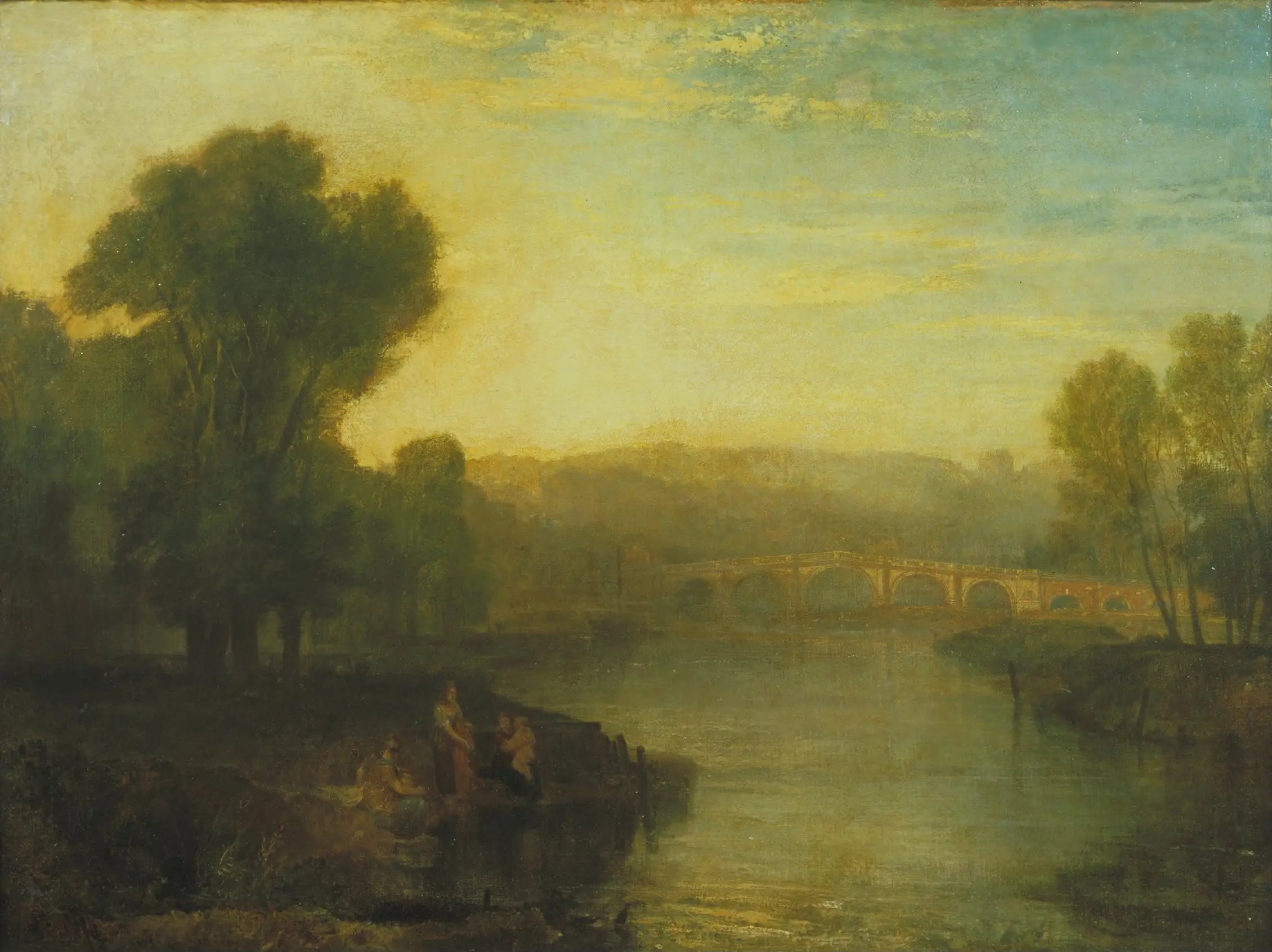 Reproduction du tableau « View of Richmond Hill and Bridge - J. M. W. Turner » par Alpha Reproduction en peinture à l’huile