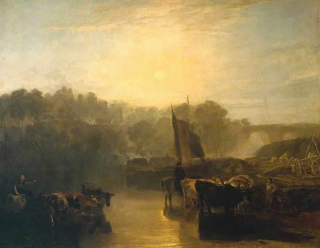 Reproduction du tableau « Abingdon - J. M. W. Turner » par Alpha Reproduction en peinture à l’huile
