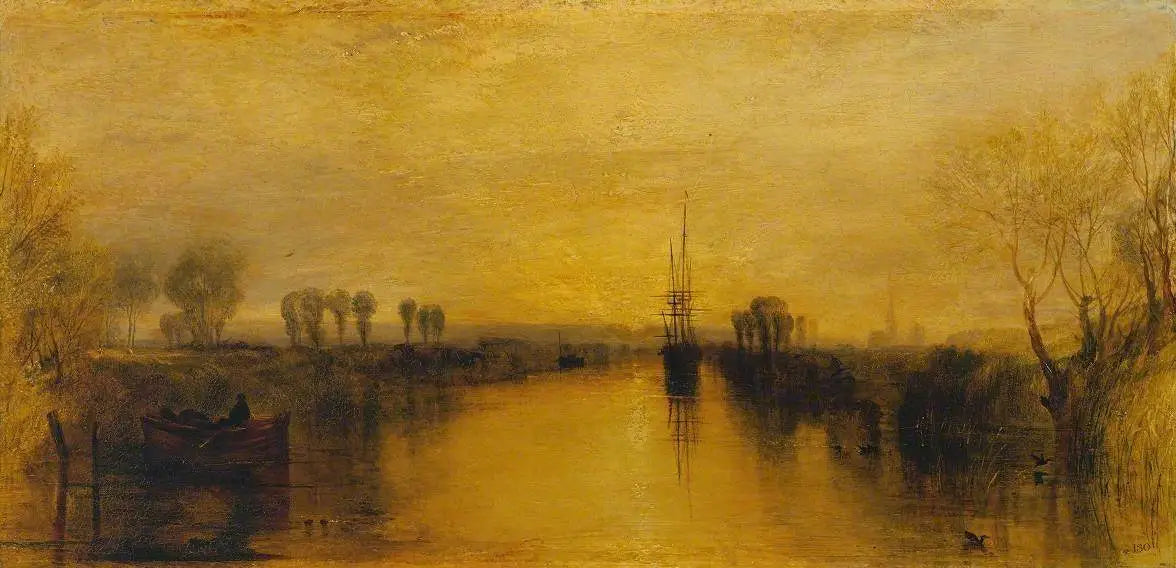 Reproduction du tableau « Chichester Canal - J. M. W. Turner » par Alpha Reproduction en peinture à l’huile