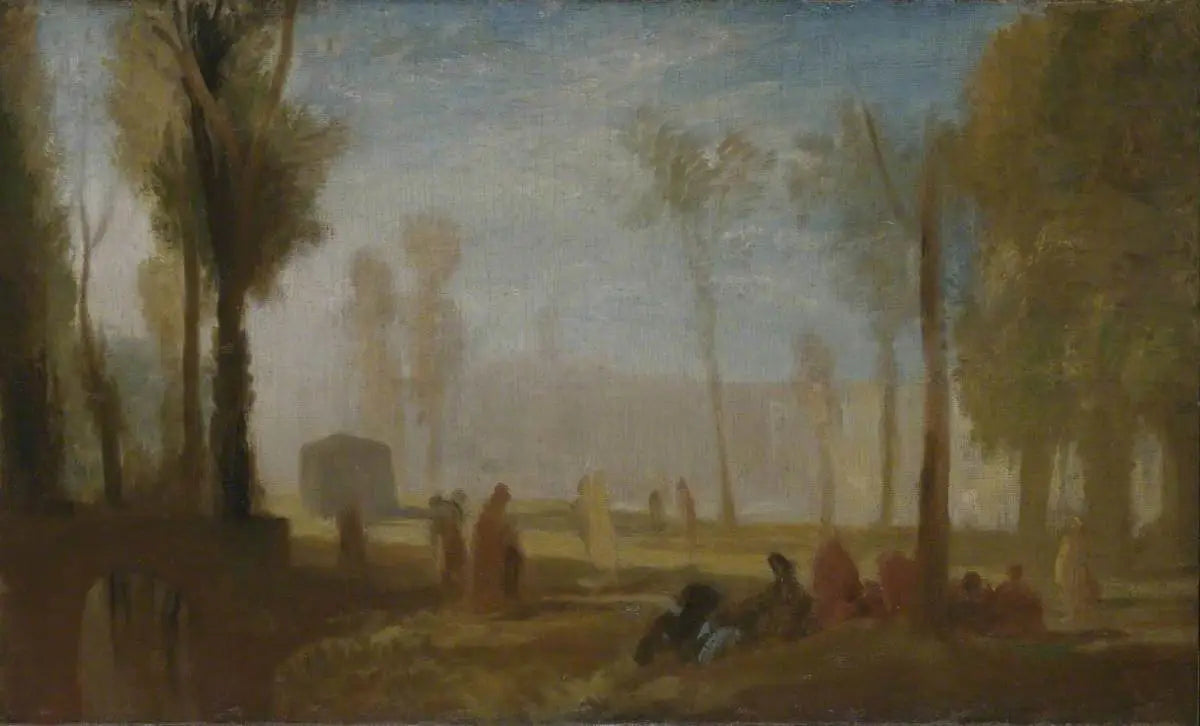 Reproduction du tableau « Rouen: A View from the Left Bank in the Faubourg St-Sever - J. M. W. Turner » par Alpha Reproduction en peinture à l’huile