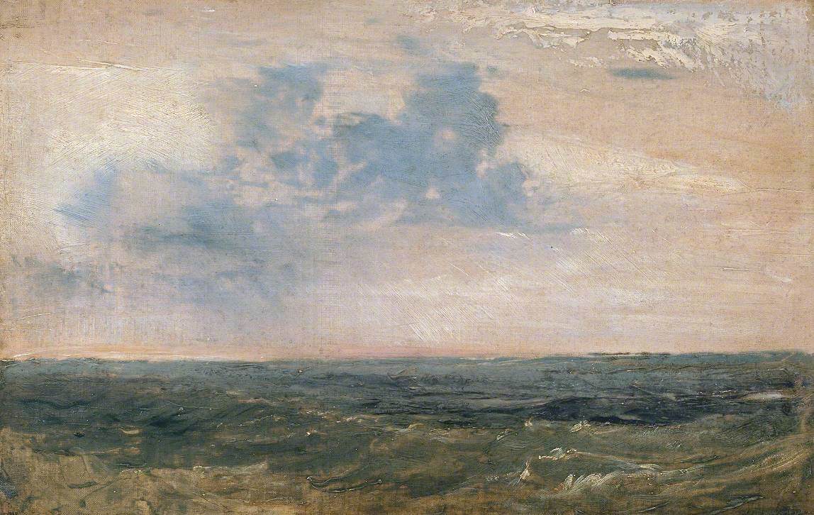 Reproduction du tableau « Study of Sea and Sky, Isle of Wight - J. M. W. Turner » par Alpha Reproduction en peinture à l’huile