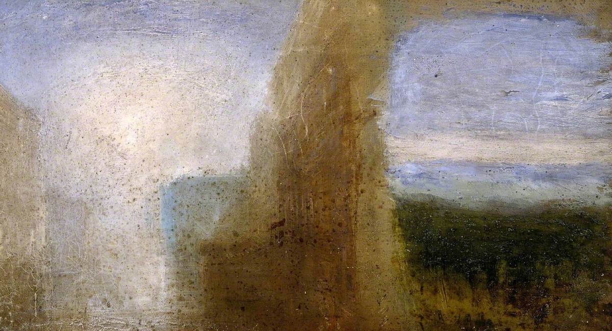 Reproduction du tableau « Two Compositions: A Claudian Seaport and an Open Landscape - J. M. W. Turner » par Alpha Reproduction en peinture à l’huile
