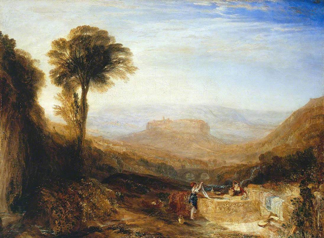 Reproduction du tableau « View of Orvieto, Painted in Rome - J. M. W. Turner » par Alpha Reproduction en peinture à l’huile