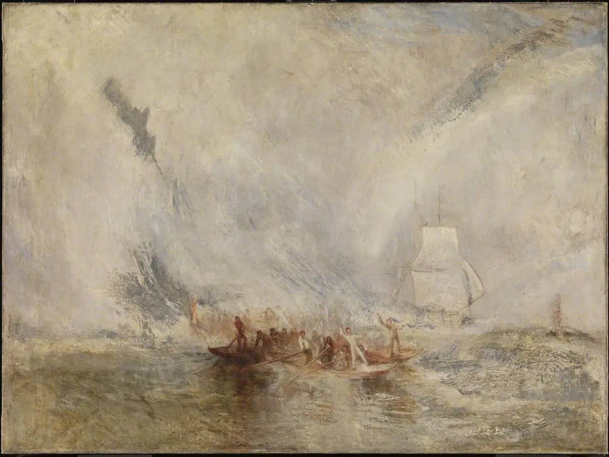Reproduction du tableau « Whalers - J. M. W. Turner » par Alpha Reproduction en peinture à l’huile