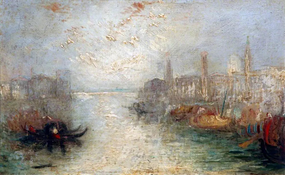 Reproduction du tableau « San Benedetto Looking towards Fusina - J. M. W. Turner » par Alpha Reproduction en peinture à l’huile