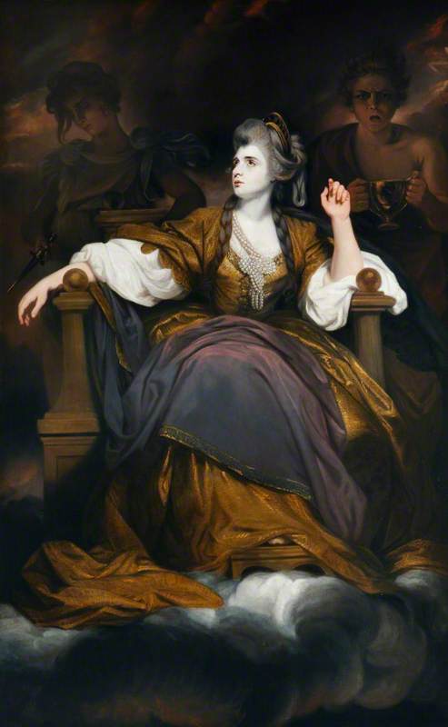 Mme Sarah Siddons, née Kemble (1755–1831), dans le rôle de « La Muse tragique » - Joshua Reynolds