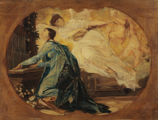 🎶 Joueuse d'Orgue – Gustav Klimt (vers 1891)