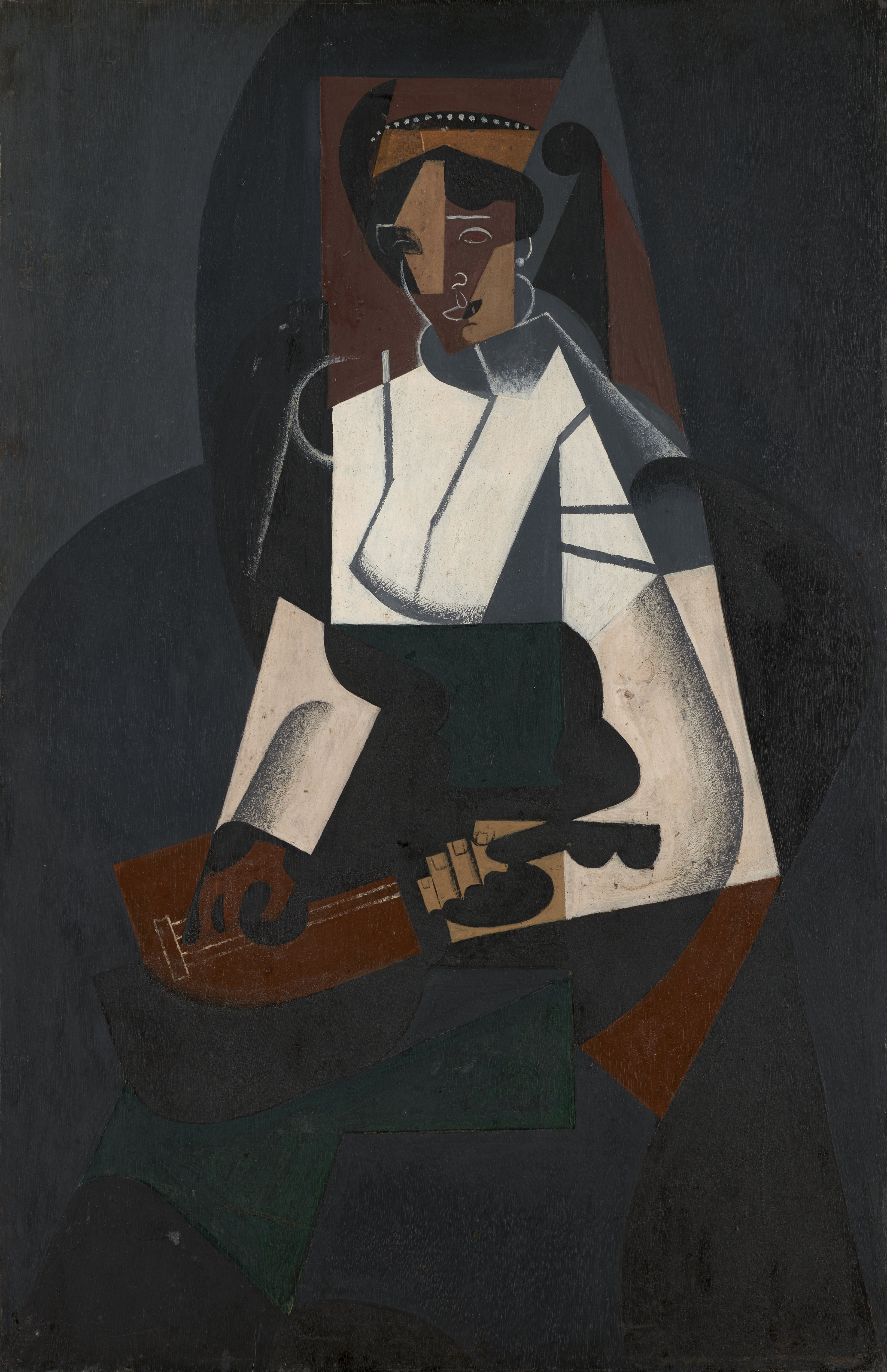 La femme à la mandoline, d'après Corot - Juan Gris