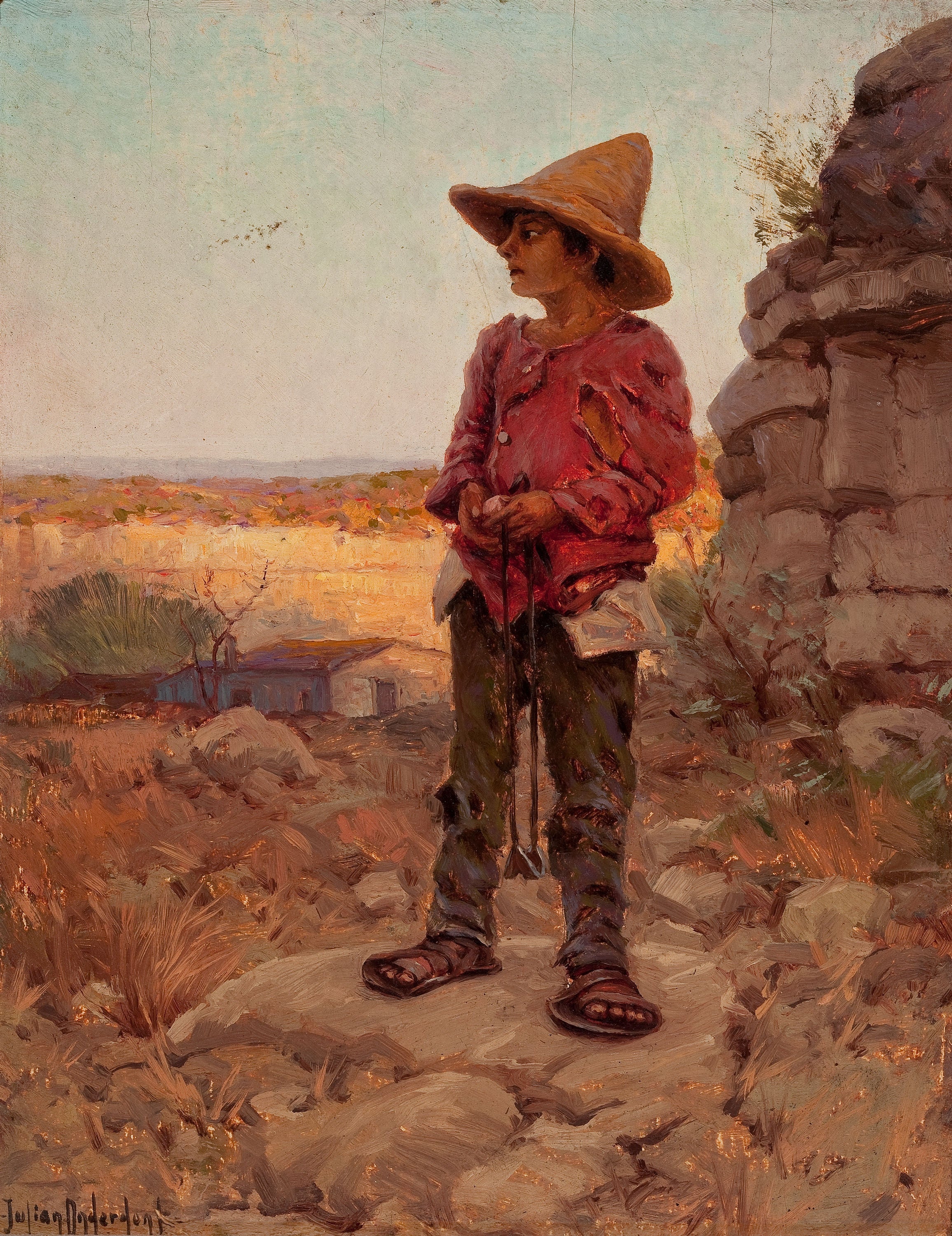 Berger de chèvres à la carrière de San Antonio - Julian Onderdonk