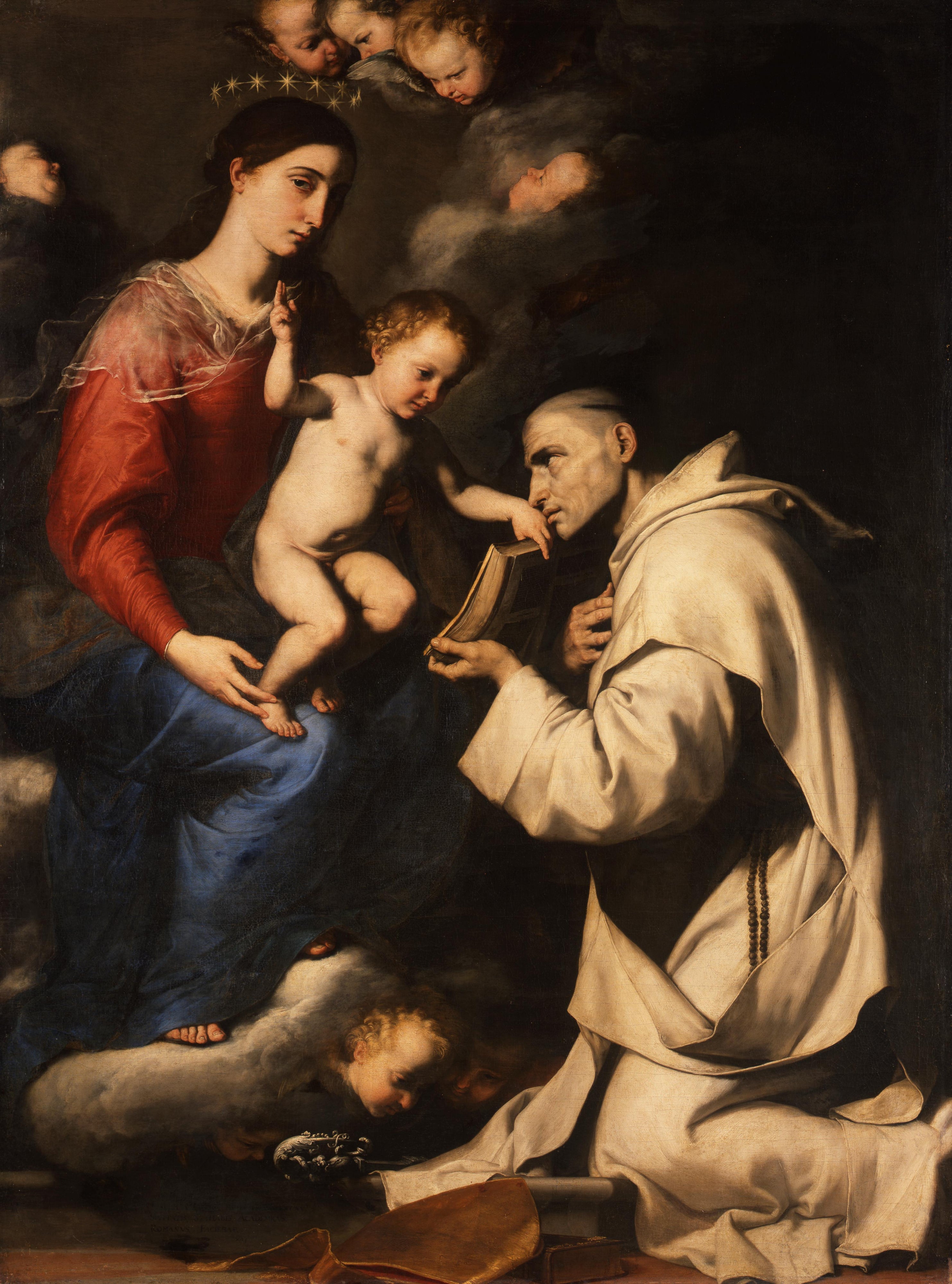 La Vierge à l'Enfant Jésus et Saint Bruno - Jusepe de Ribera