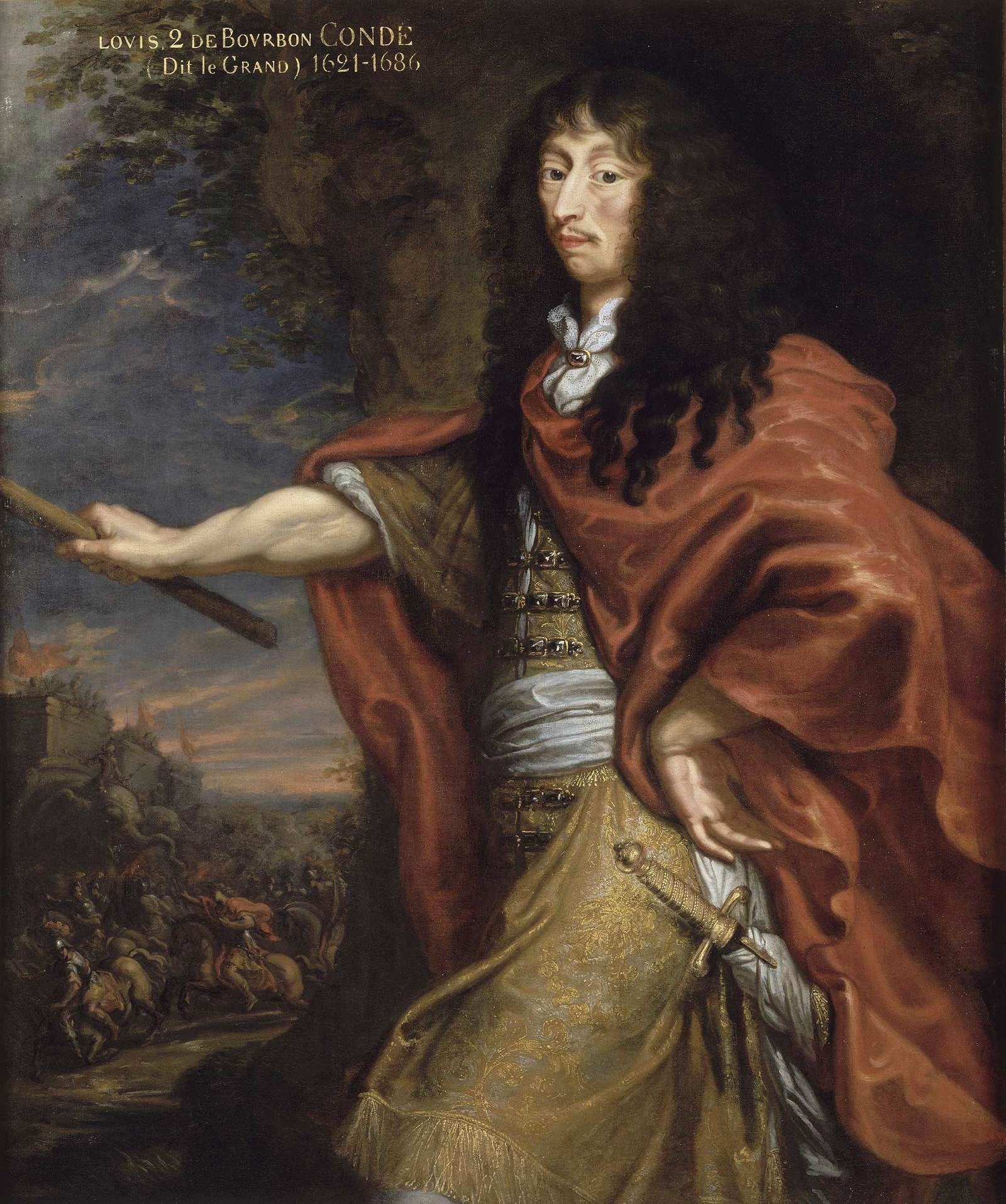 Portrait de Louis II, prince de Bourbon, surnommé le Grand Condé - Juste d'Egmont