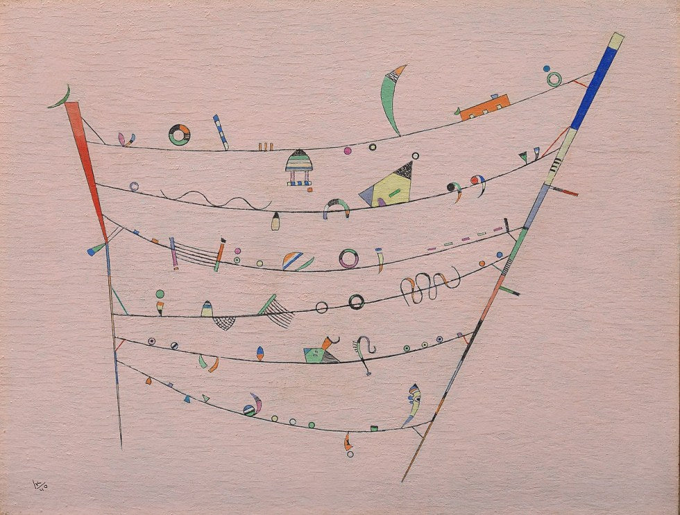 Reproduction du tableau « Petits accents - Vassily Kandinsky » par Alpha Reproduction en peinture à l’huile