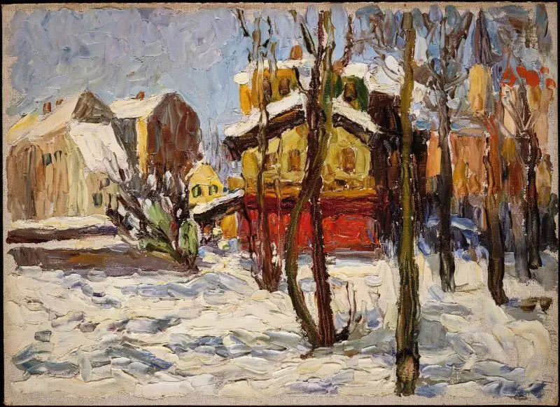 Hiver à Schwabing - Vassily Kandinsky
