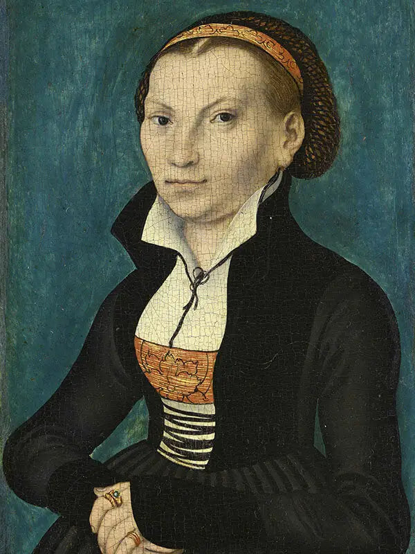 Catherine de Bora à mi-corps tournée vers la droite - Lucas Cranach the Elder - Alpha Reproduction