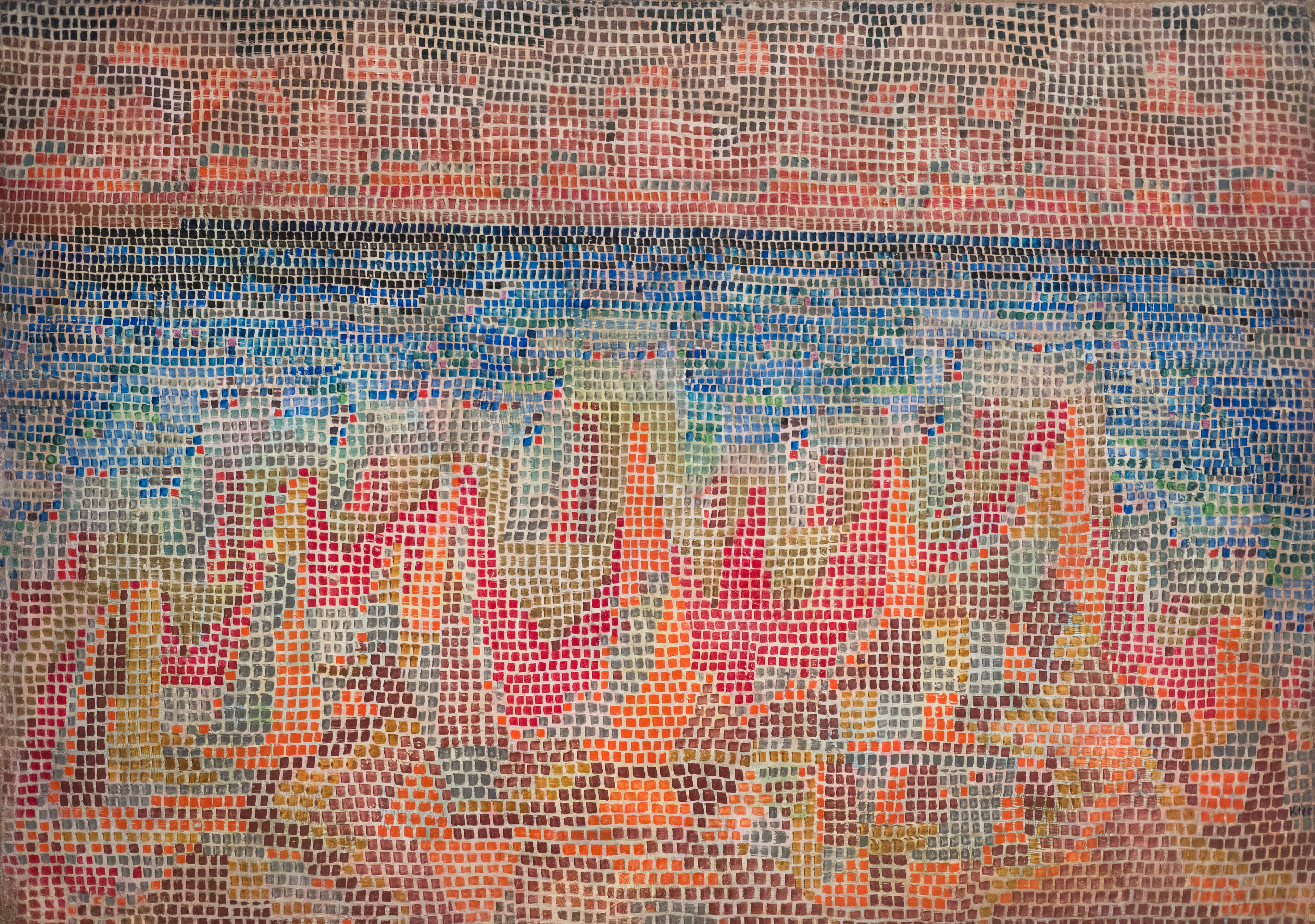 Falaises au bord de la mer - Paul Klee
