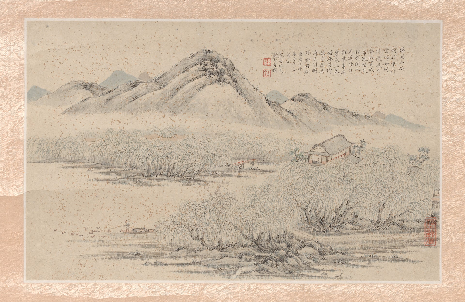 Landscape, Qian Du, 1786 — peinture chinoise